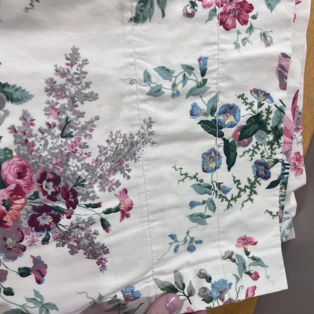 Vtg‎ Croscill English Garden Floral Curtain Panels Set of 2 Cottagecore 40x84